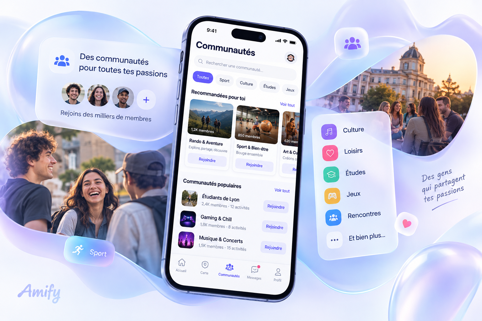 Créer et gérer une communauté sur Amify
