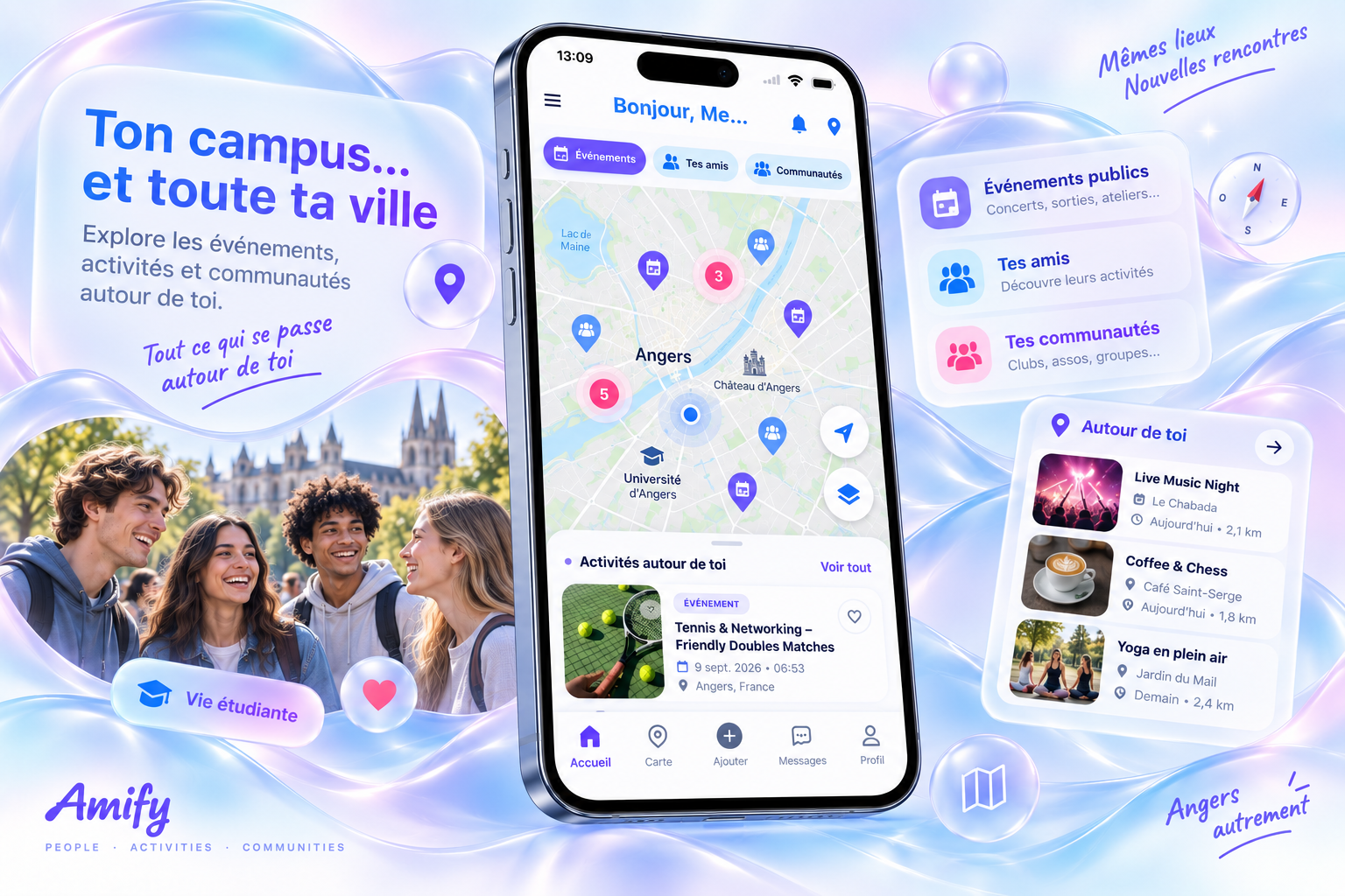 Découvrir les événements et activités autour de soi avec Amify